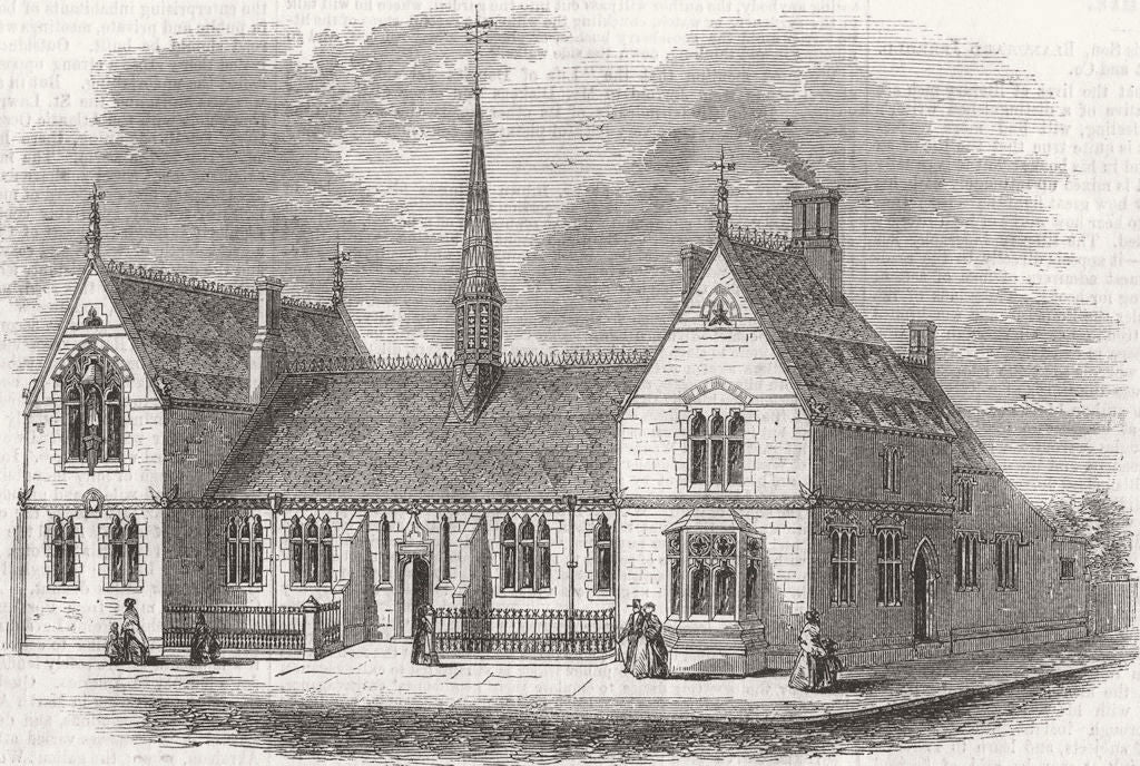 CANADA. The Stephenson Schools 1859 old antique vintage print picture